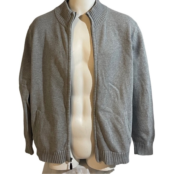 L.l.bean Gray Full Zip Sweater - Picture 3 of 9